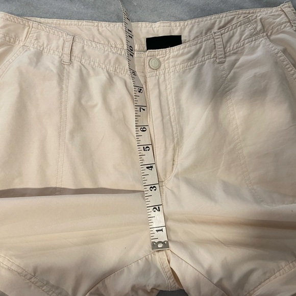 EMS Eastern Mountain Sports Cream Cargo Conversion Capri Hiking Pants Size 14 - Picture 12 of 13